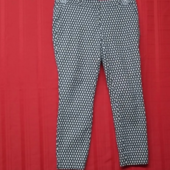 Womens Pants Willi Smith Size 6 (32 x 26) Diamond Floral Pattern - Picture 1 of 14